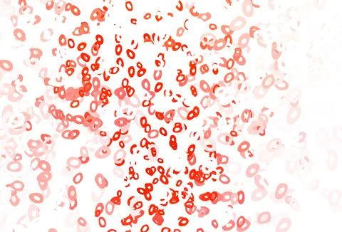 Light Red vector background with bubbles. Stockillustratie