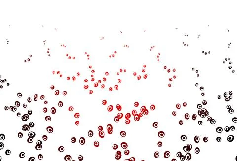 Light Red vector background with bubbles. Stock Illustration