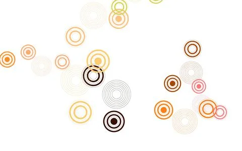 Light Red vector background with bubbles. Illustrazione stock