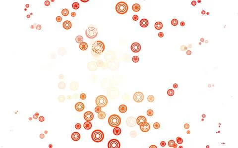 Light Red vector background with bubbles. Stockillustratie
