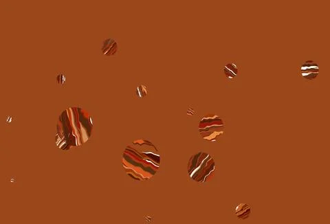 Light red vector background with bubbles. Stock Illustration