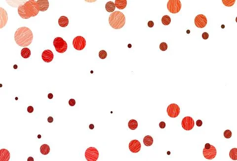 Light red vector background with bubbles. Illustrazione stock