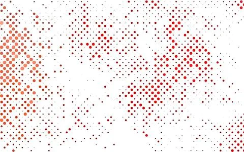 Light Red vector background with bubbles. Illustrazione stock