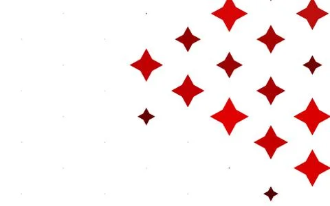 Light Red vector background with colored stars. Stock Illustration