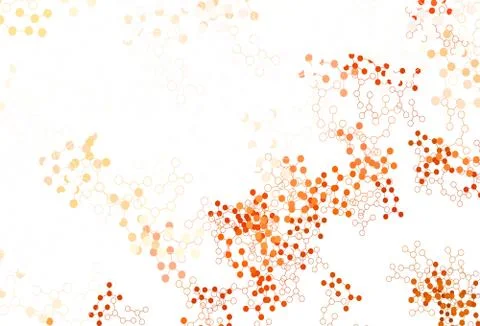 Light Red vector background with forms of artificial intelligence. Stock Illustration