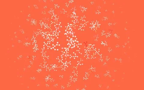 Light Red vector background with forms of artificial intelligence. Stock Illustration