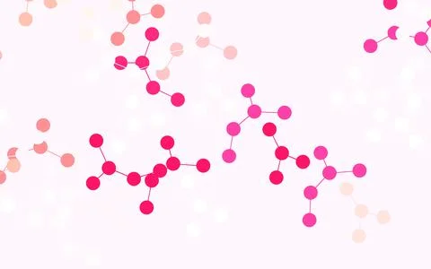 Light Red vector background with forms of artificial intelligence. 스톡 일러스트