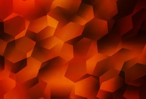 Light Red vector background with hexagons. Stock Illustration