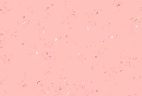 Light Red vector background with math elements. Illustrazione stock