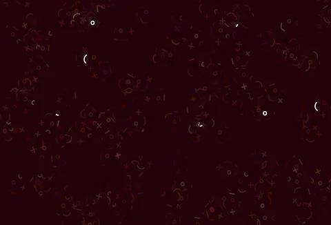 Light Red vector background with math elements. 스톡 일러스트