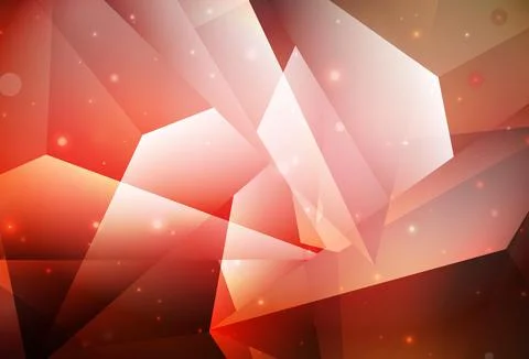 Light Red vector background with polygonal style. Illustrazione stock