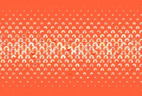 Light Red vector background with rainbow symbols. Illustrazione stock