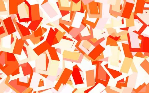 Light Red vector background with set of hexagons. イラスト素材