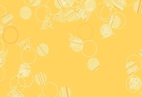 Light Red vector background with triangles, circles. Stock Illustration