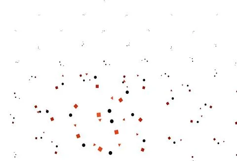 Light Red vector background with triangles, circles, cubes. 스톡 일러스트