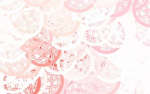 Light Red vector Blurred bubbles on abstract background with colorful gradien 스톡 일러스트