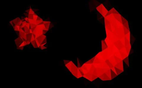 Light Red vector blurry triangle pattern. Stock Illustration