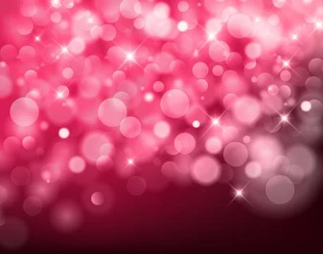 Light red Vector bokeh background made from white lights Stock Illustration