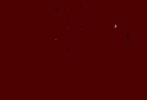 Light Red vector cover with math elements. Illustrazione stock