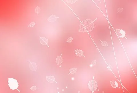 Light Red vector doodle texture with trees, branches. Stock Illustration