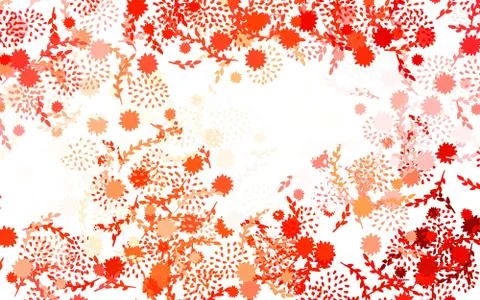 Light Red vector elegant pattern with flowers, roses. Illustrazione stock