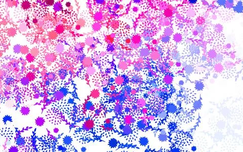 Light Red vector elegant pattern with flowers Stock Illustration