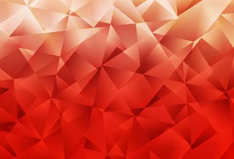 Light Red vector gradient triangles template. Illustrazione stock
