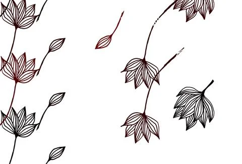 Light Red vector hand painted pattern. Stock Illustration