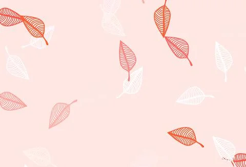 Light Red vector hand painted pattern. Illustrazione stock