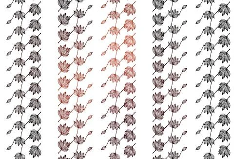 Light Red vector hand painted pattern. Stock Illustration