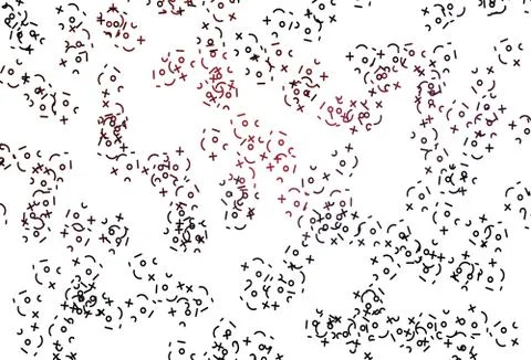 Light Red vector layout with algebra elements. Illustrazione stock