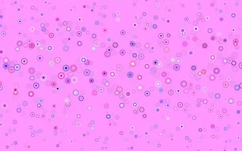 Light Red vector layout with circle shapes. Stock Illustration