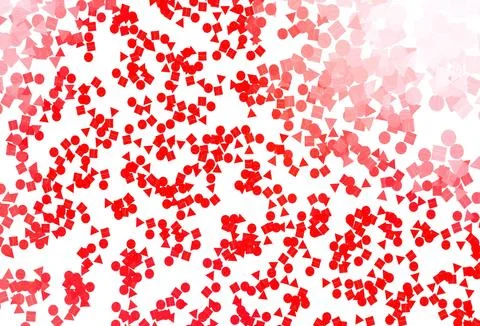 Light Red vector layout with circles, lines, rectangles. 스톡 일러스트