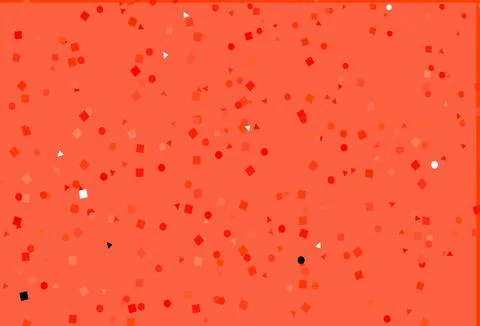 Light Red vector layout with circles, lines, rectangles. Stock Illustration