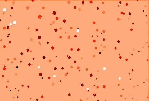 Light Red vector layout with circles, lines, rectangles. Illustrazione stock