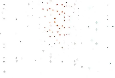 Light Red vector layout with elements of cards. Stock Illustration