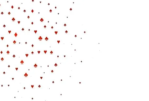 Light Red vector layout with elements of cards. Stock Illustration