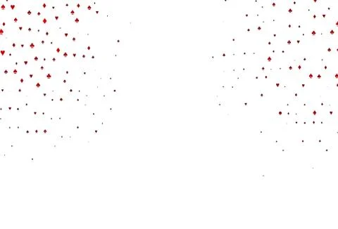 Light Red vector layout with elements of cards. Illustrazione stock