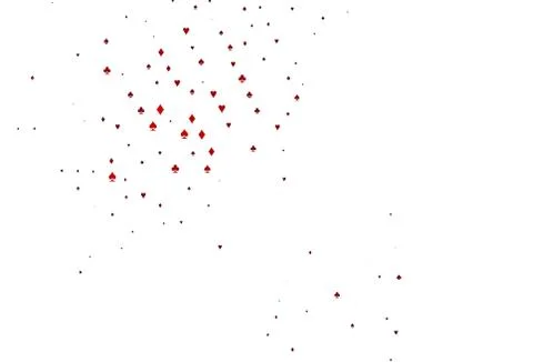 Light Red vector layout with elements of cards. Illustrazione stock