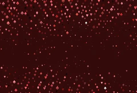 Light Red vector layout with elements of cards. Stock Illustration