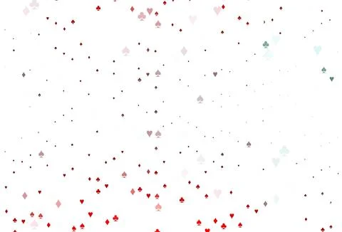 Light Red vector layout with elements of cards. Illustrazione stock