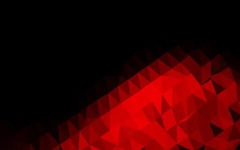 Light Red vector low poly layout. Stock Illustration