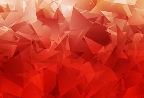 Light Red vector low poly layout. Stock Illustration