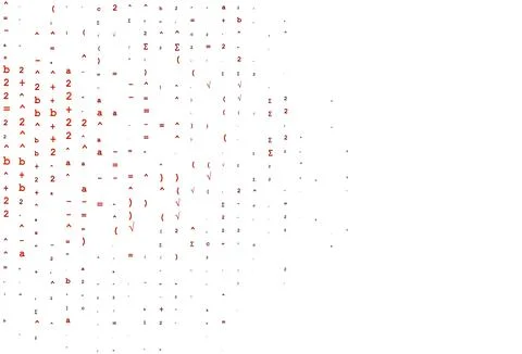 Light Red vector pattern with arithmetic signs. Stock Illustration