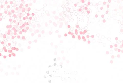 Light Red vector pattern with artificial intelligence network. Illustrazione stock