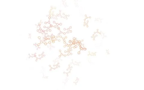 Light Red vector pattern with artificial intelligence network. Stockillustratie