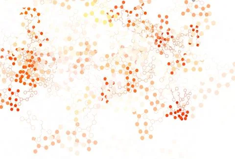 Light Red vector pattern with artificial intelligence network. Illustrazione stock