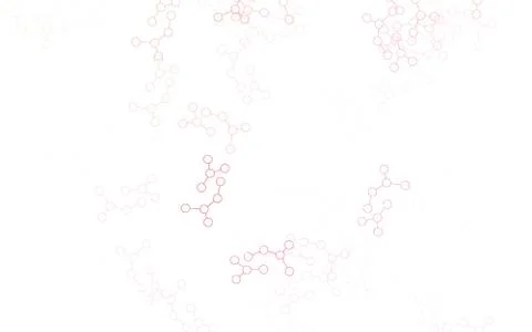 Light Red vector pattern with artificial intelligence network. Stock Illustration