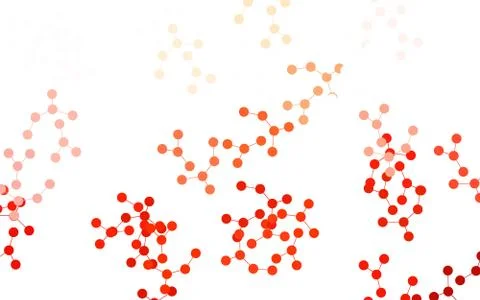 Light Red vector pattern with artificial intelligence network. Illustrazione stock
