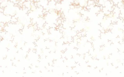 Light Red vector pattern with artificial intelligence network. Stock Illustration